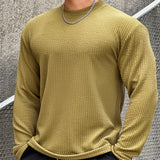 Moisture-Wicking Men Fitness Pullover - Body-Hugging Rib Green - Tophatter Daily Deals
