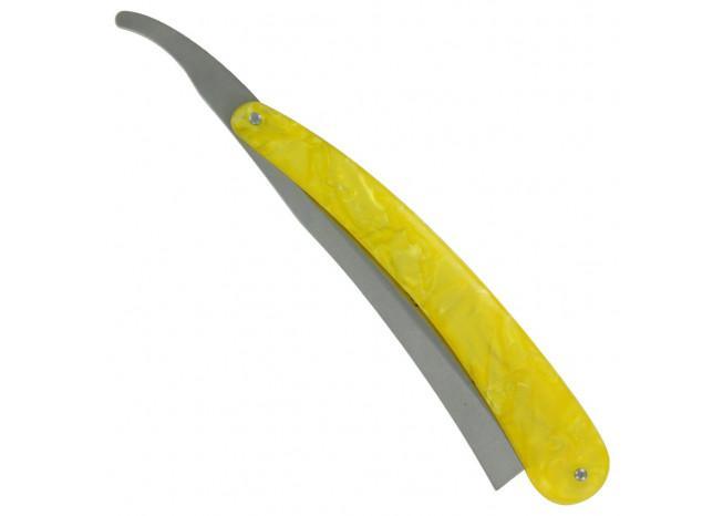 The Ladies Man Straight Razor Yellow knives - Tophatter Daily Deals