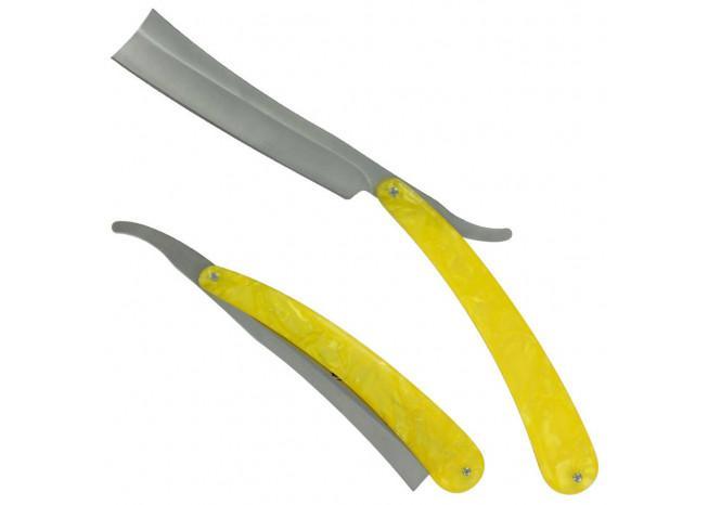 The Ladies Man Straight Razor Yellow knives - Tophatter Daily Deals