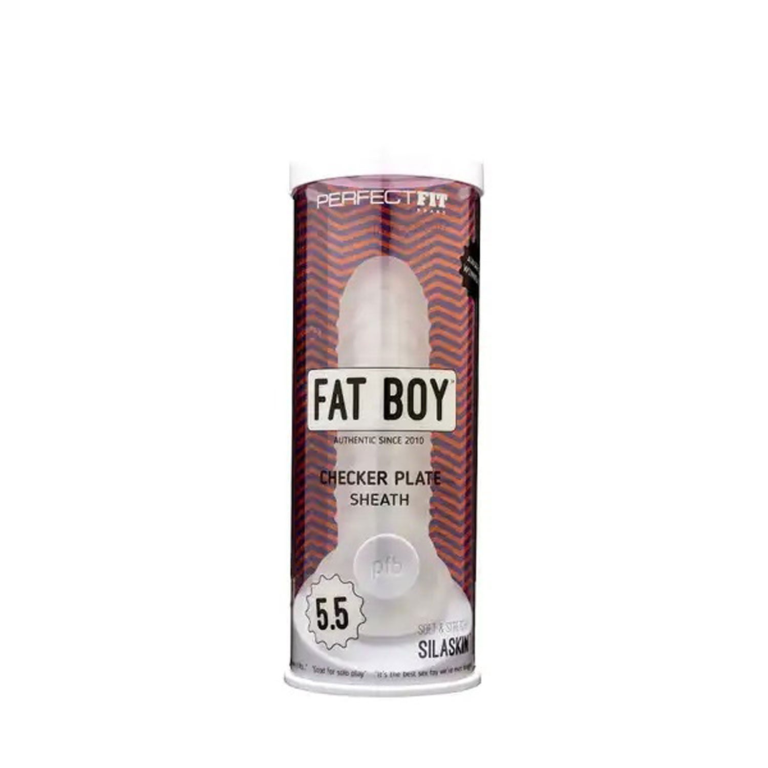 Fat Boy Checker Plate Sheath 5.5in for Solo or Partnered Play > Sex Toys For Men > Penis Sleeves - Tophatter Daily Deals