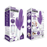 Rabbit Essentials Double Penetration Rabbit Vibrator in Purple with Rotating Beads and Body-Safe Silicone > Vibrators > Ladies > Rabbit Multi - Tophatter Daily Deals