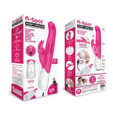 Rabbit Essentials G-Spot Rabbit Vibrator Hot Pink with Rotating Shaft and Charging > Vibrators > Ladies > Rabbit Multi - Tophatter Daily Deals