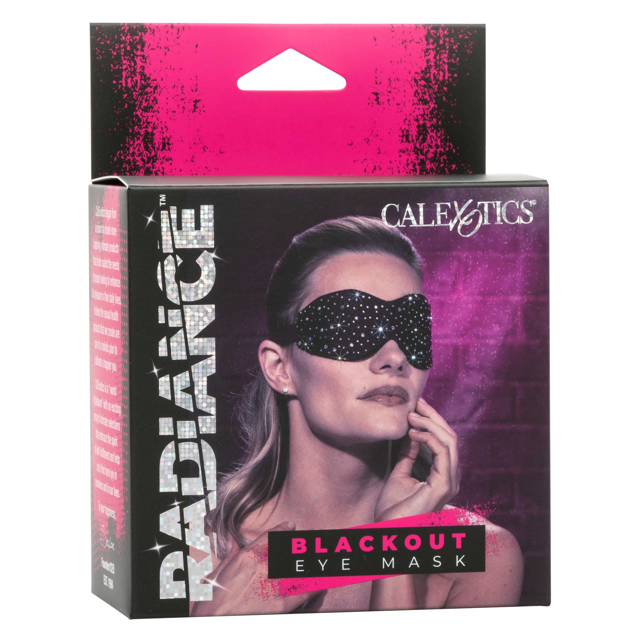 Radiance Blackout Eye Mask with Black Rhinestones and Plush Lining > Bondage Gear > Masks - Tophatter Daily Deals