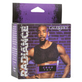 Radiance™ Black Mesh Crop Top with Iridescent Rhinestones - Breathable Sparkle Fit > Clothes > Mens Apparel - Tophatter Daily Deals