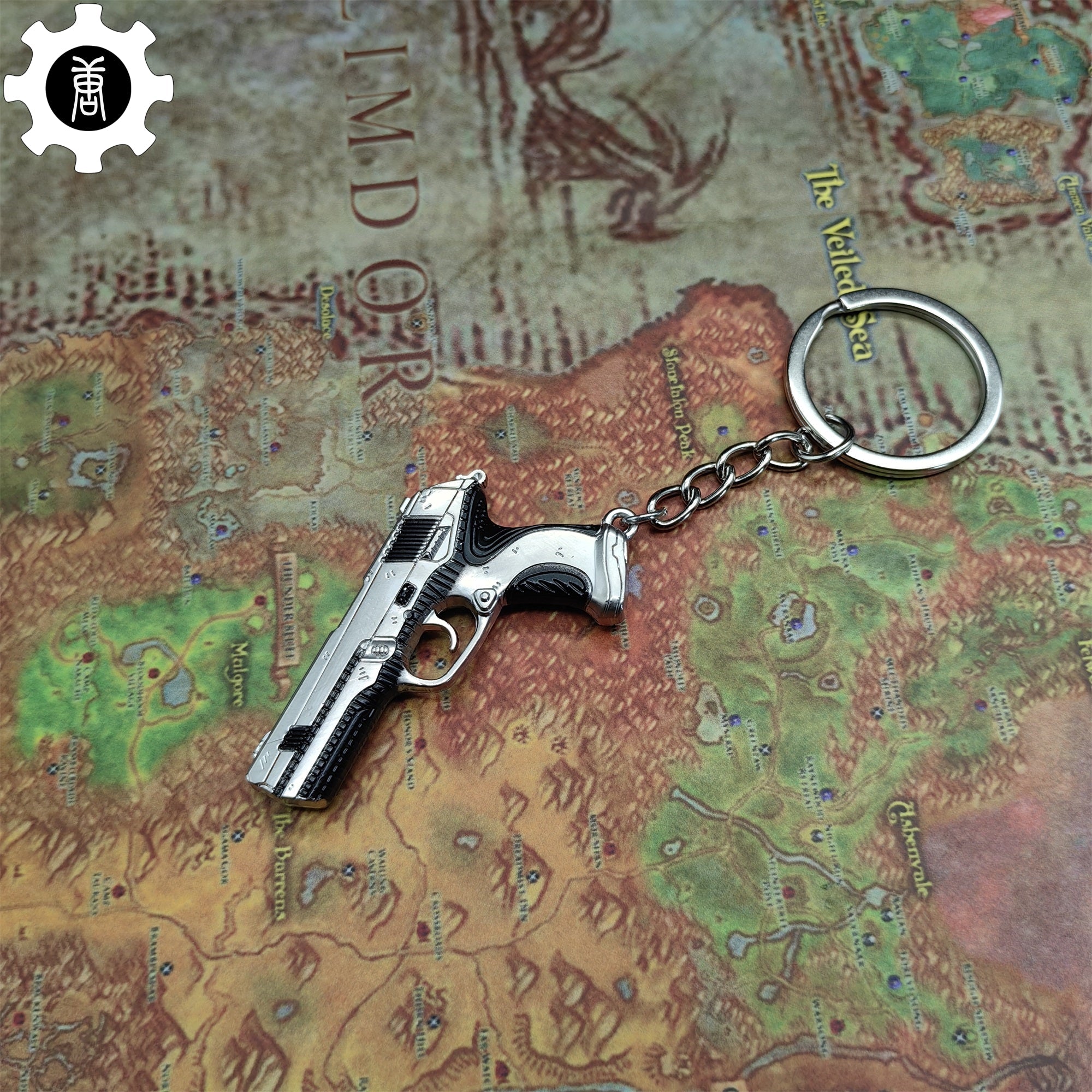 Val Radiant Crisis 001 Classic Gun Keychain Metal Backpack Pendant - Tophatter Daily Deals