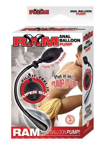 Ram Black Anal Balloon Pump with Safety Release Valve and Bulb > Anal Range > Tunnel and Stretchers - Tophatter Daily Deals