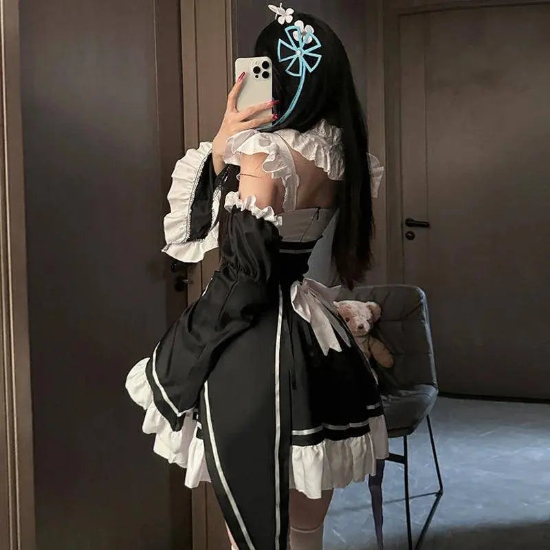 Ram Rem Cosplay Costume Anime Lolita Maid Uniform Maid Apron Lolita Dress Life In A Different World From Zero Costumes Party Set - Tophatter Daily Deals