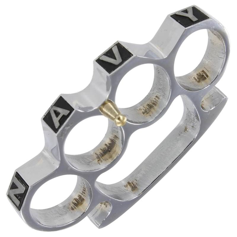 Rampage Navy Yard Knuckle Buckle Silver - Tophatter's Guns'N'Weapons Store Collectible Weapons - Tophatter Daily Deals