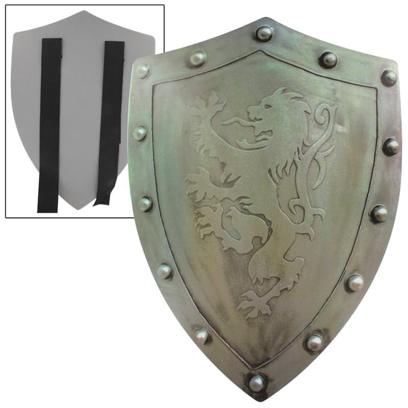 Rampant Lion Bravery Medieval Battle Foam Shield - TOPHATTER'S ARMORY DEALS Collectible Weapons - Tophatter Daily Deals