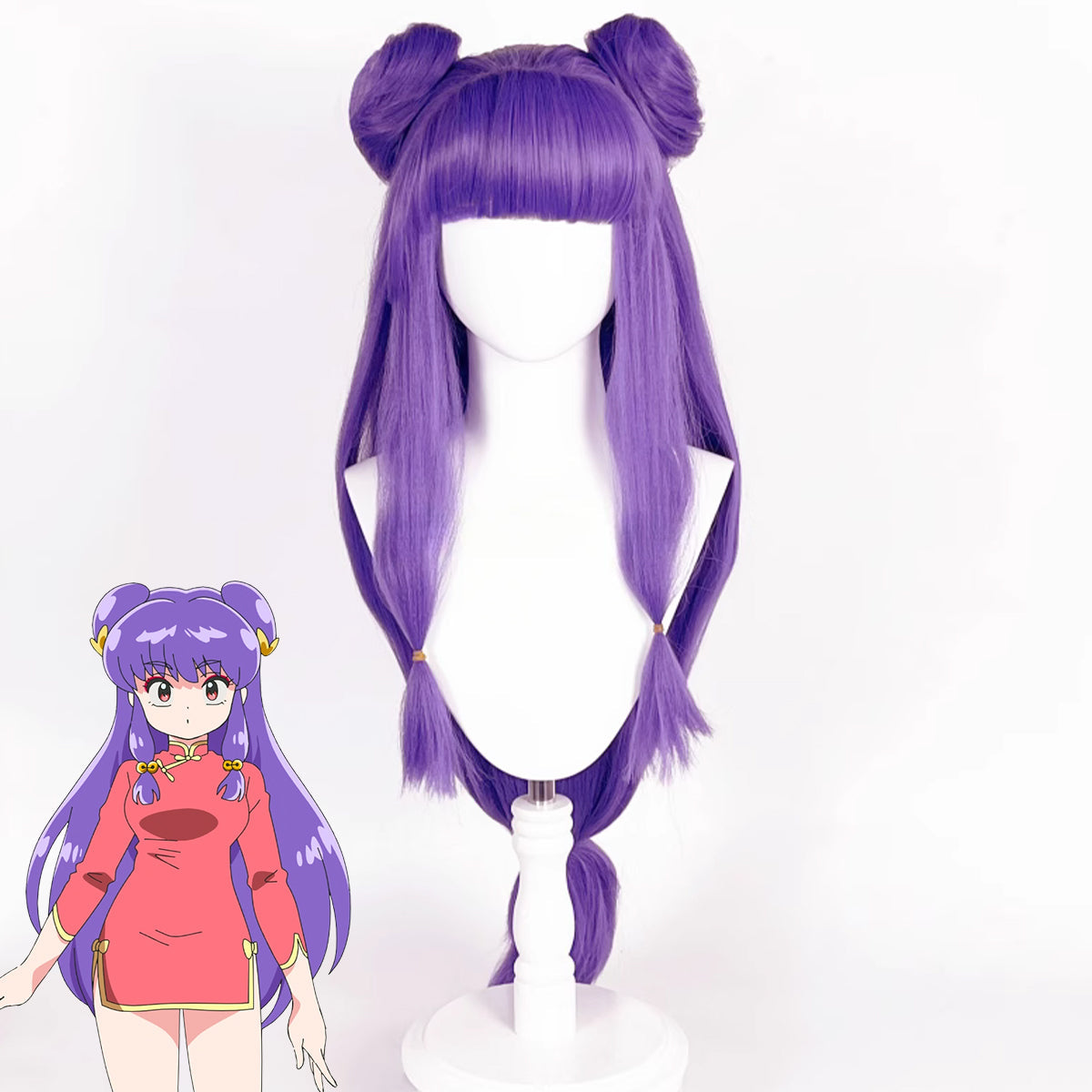 Ranma ½ Ranma 1/2 Shampoo Purple Cosplay Wig Wig - Tophatter Daily Deals
