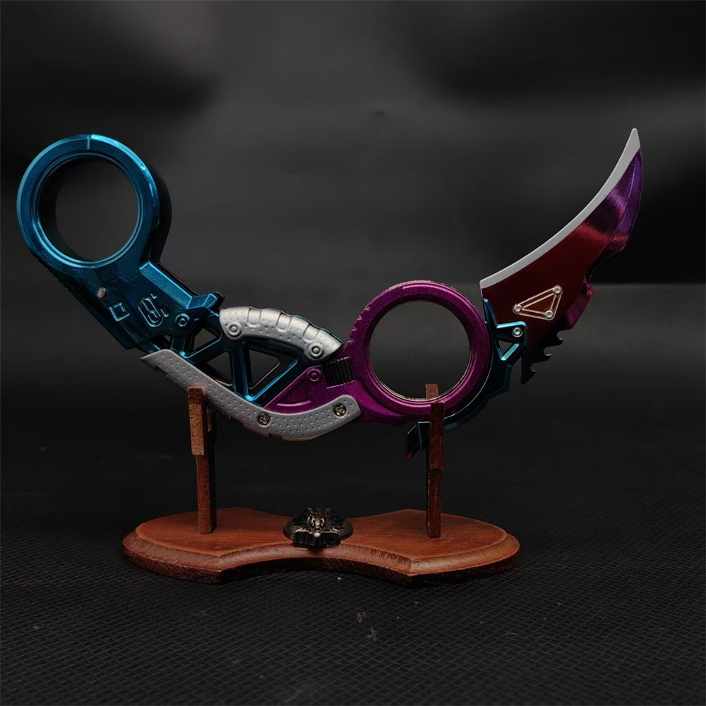 New Raptor's Claw Metal Blunt Replica-Foldable Version Purple & Stand - Tophatter Daily Deals