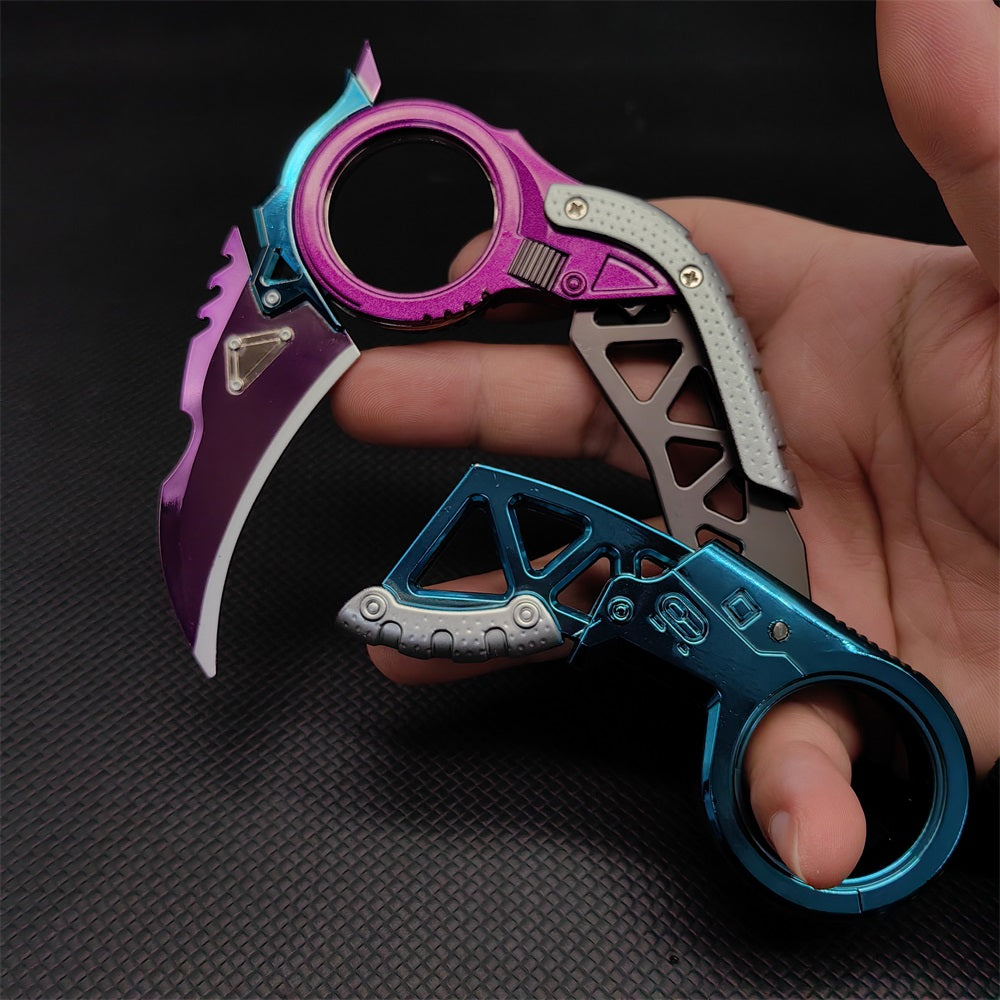 New Raptor's Claw Metal Blunt Replica-Foldable Version Purple Only - Tophatter Daily Deals