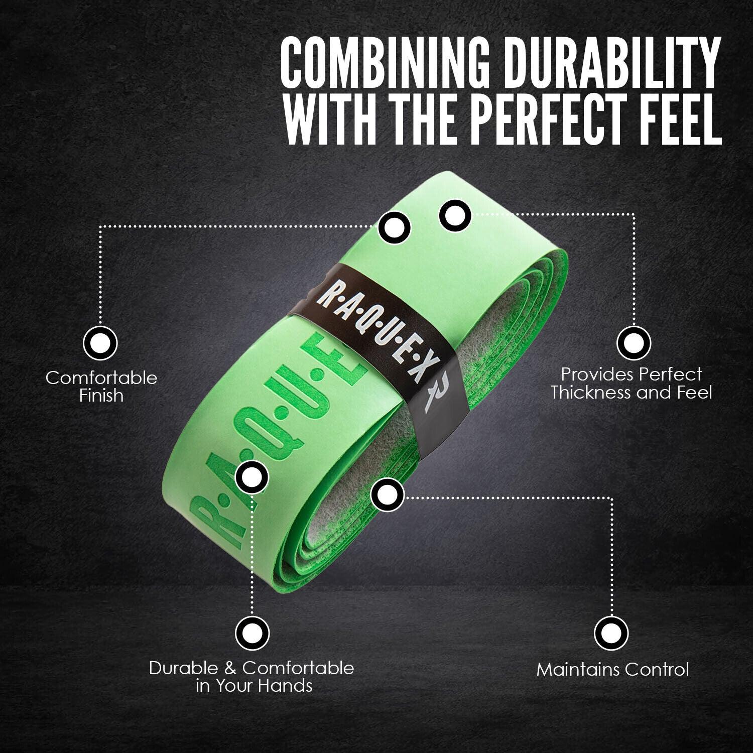 Tennis Rackets Grips - Raquex Replacement Racquet Grip Tape Handle Anti Slip Tennis Squash Badminton Sports & Outdoor - Tophatter Daily Deals