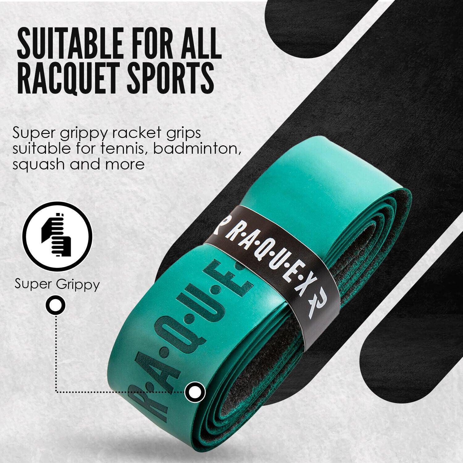 Tennis Rackets Grips - Raquex Replacement Racquet Grip Tape Handle Anti Slip Tennis Squash Badminton Sports & Outdoor - Tophatter Daily Deals