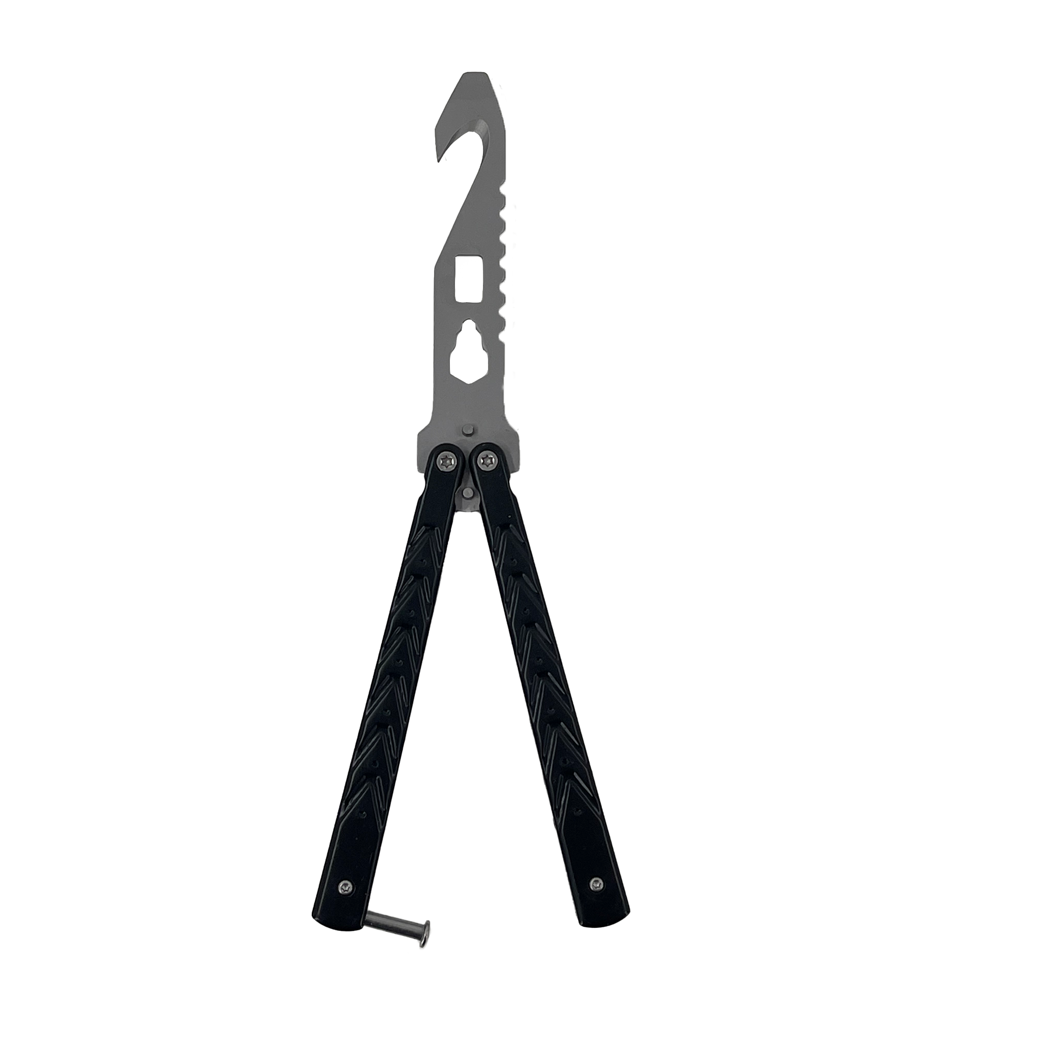 Raven Black Butterfly Style Multitool Blade trainer with Case novelty items - Tophatter Daily Deals