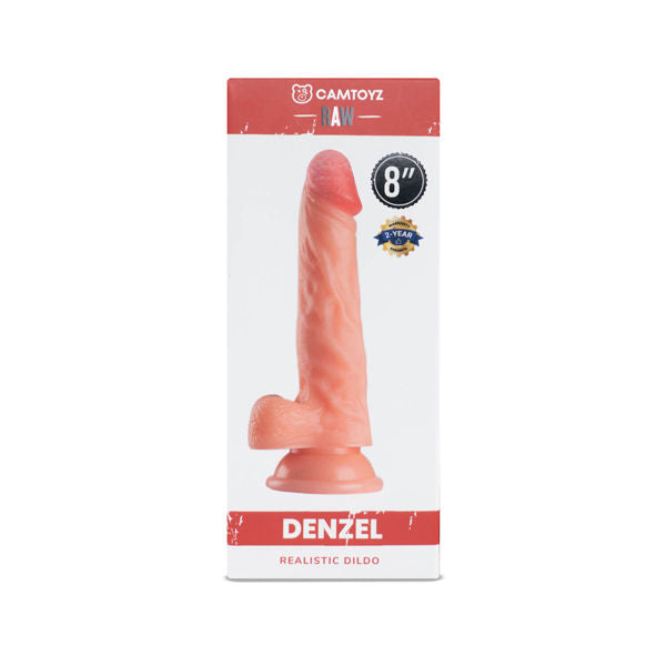 Raw Realistic Denzel Dildo Light Tone with Suction Base > Dildos > Slim Dildos - Tophatter Daily Deals