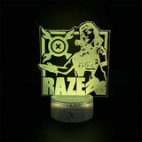 Customized Val Characters 3D Night Lamp - Tophatter Daily Deals