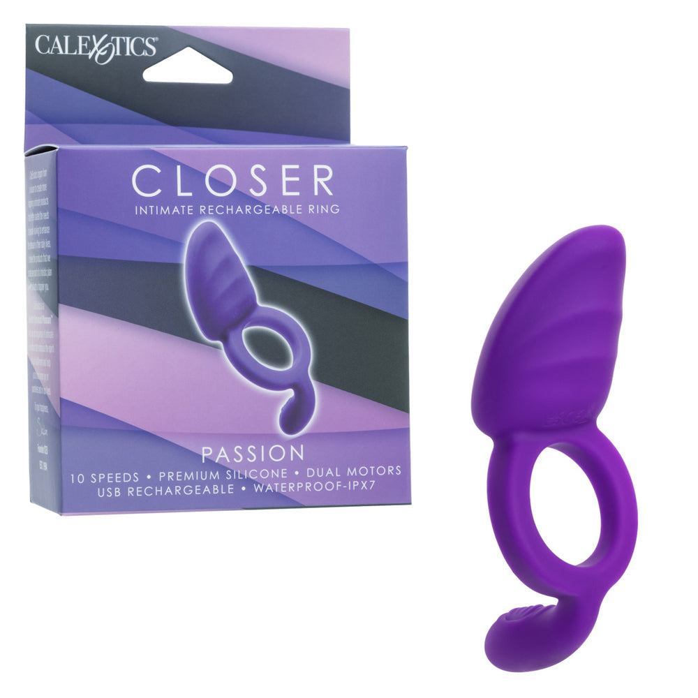 Closer Intimate Rechargeable Ring Passiona (Purple) – Rechargeable Pleasure Ring > Sex Toys > Couples Toys - Tophatter Daily Deals