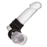 Alpha Liquid Silicone Dual Magnum Ring Black Stretchy Comfortable Size > Cock Ring > Sling - Tophatter Daily Deals
