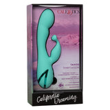 California Dreaming Tahoe Temptation Silicone Massager in Aqua Blue with Dual Vibration and Pinpoint Teaser > Vibrators > Ladies > Rabbit - Tophatter Daily Deals