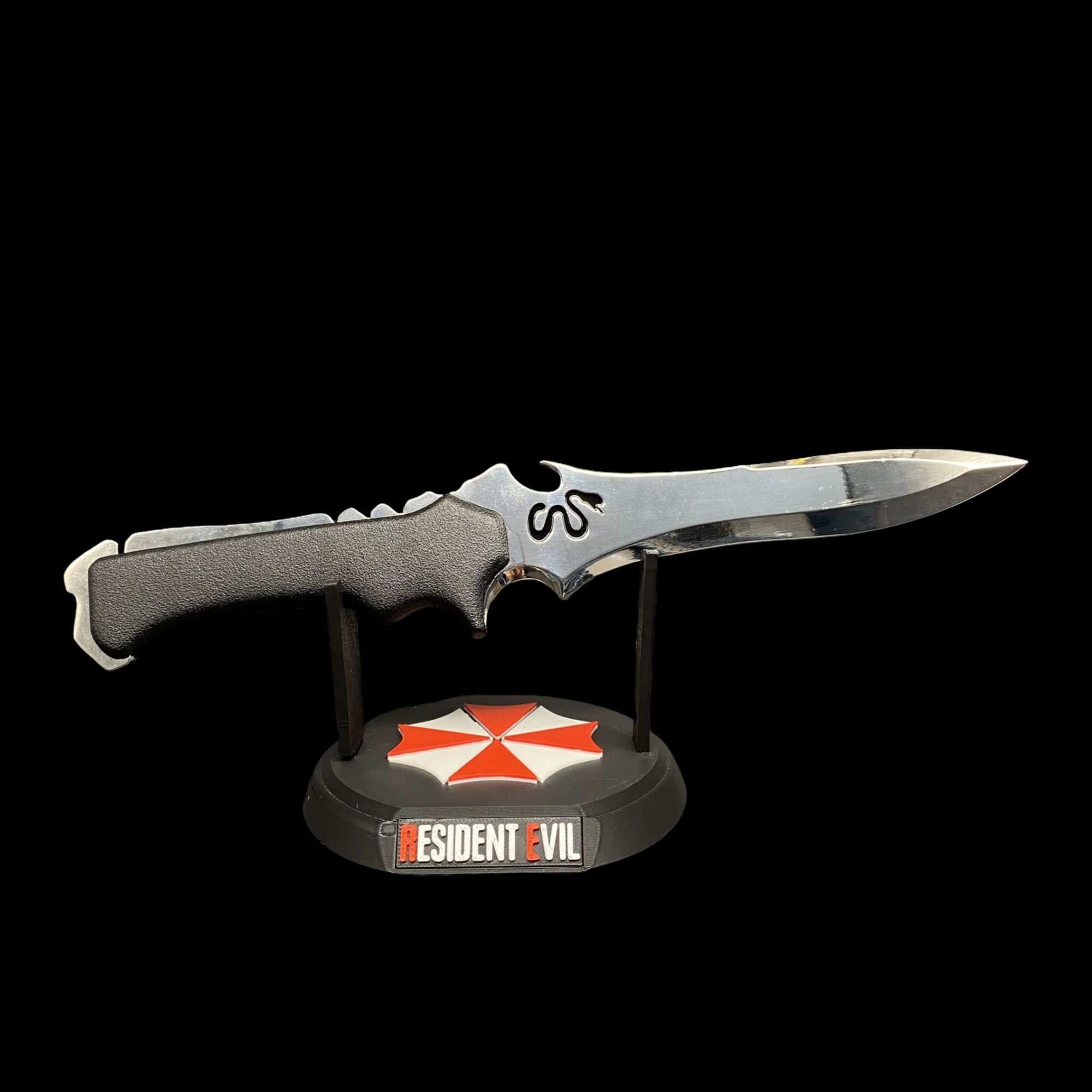 Re4 Krauser Knife Blunt Blade Metal Replica Knife With 3D Stand - Tophatter Daily Deals