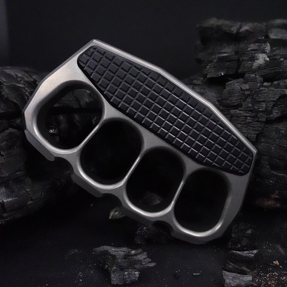 Real EDC Self Defense Brass Knuckles 304 Stainless Steel Brass Knuckles - Tophatter Daily Deals