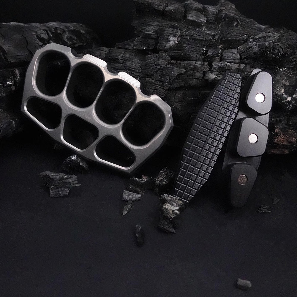 Real EDC Self Defense Brass Knuckles 304 Stainless Steel Brass Knuckles - Tophatter Daily Deals