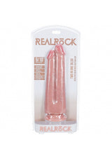 RealRock 9 Inch/10 Inch Two in One Realistic Dildo with Suction Cup, Natural Skin Tone > Dildos > Double Dildos - Tophatter Daily Deals