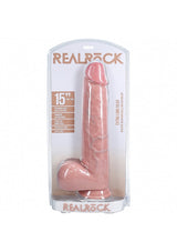 RealRock Extra Long 15 Inch Dildo with Balls and Suction Cup in Flesh Color > Dildos > Oversized Toys - Tophatter Daily Deals