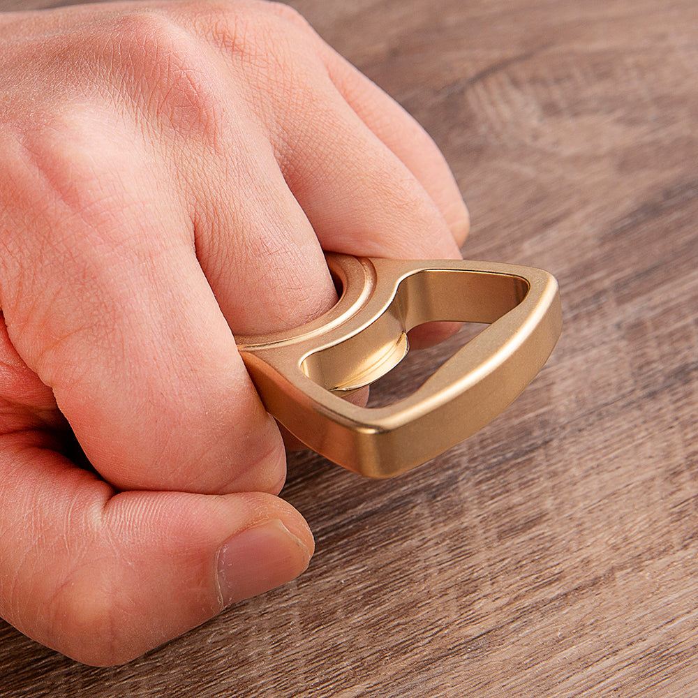 2025 New Thor Full Brass Real Single Ring Brass Knuckles Bottle Opener Brass Knuckles - Tophatter Daily Deals