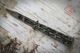 Real Tree Camo Butterfly Knife Plain Edge Balisong Knife-Balisong - Tophatter Daily Deals