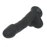 Realistic 19cm Cock W Balls Black - Lifelike Silicone Dildo > Dildos > Realistic Dildos - Tophatter Daily Deals