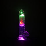 Realrock 7 Inch Clear LED Vibrating Dong with Remote Control > Vibrators > Realistic Vibrators - Tophatter Daily Deals