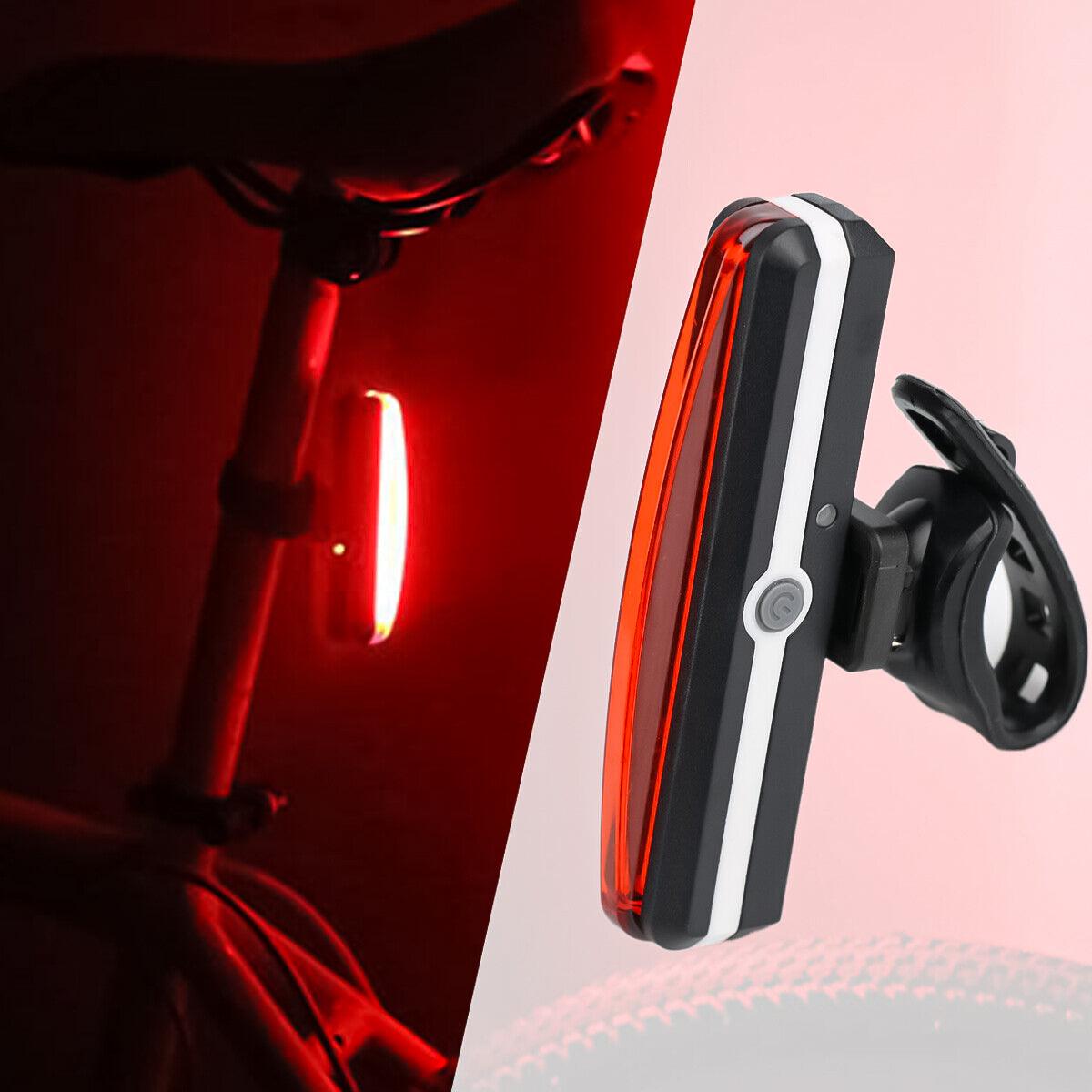 Best Rear Light for Road Bike - Rechargeable Rear Bike Lights Back Bicycle Light Set LED Front USB Waterproof UK Mountain & Cycling - Tophatter Daily Deals