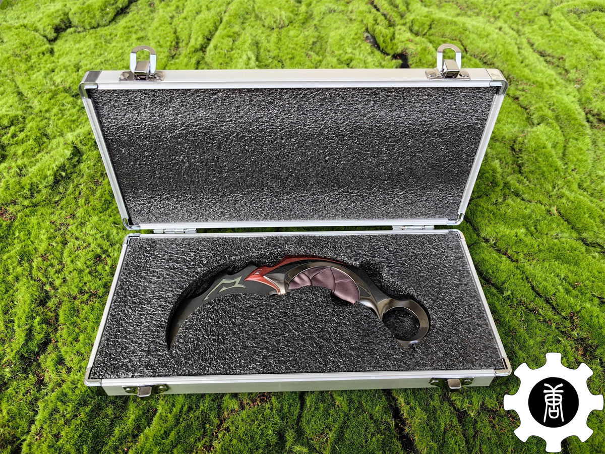 Metal Reaver Karambit Gift Box USA Only Red (Aluminum Box) - Tophatter Daily Deals