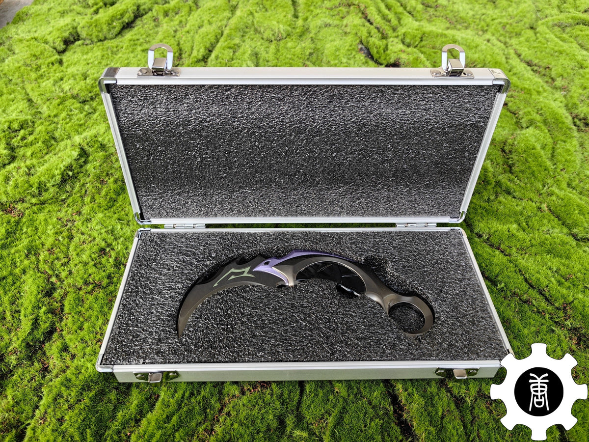 Metal Reaver Karambit Gift Box USA Only Purple (Aluminum Box) - Tophatter Daily Deals