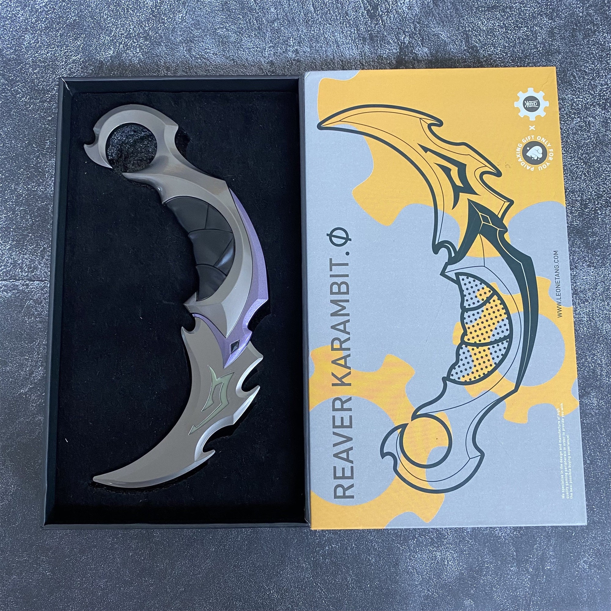 Metal Reaver Karambit Gift Box USA Only Purple(Carton Box) - Tophatter Daily Deals