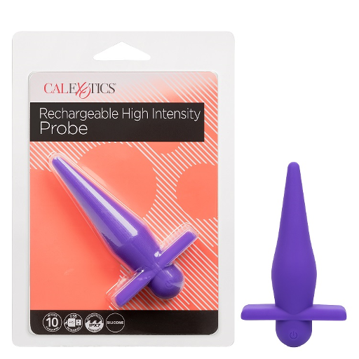 High Intensity Probe – Rechargeable Silicone Vibrator with 10 Vibration and Pulsation Functions > Anal Range > Vibrating Butt Plugs - Tophatter Daily Deals