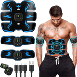 Best Abs Stimulator - Rechargeable EMS Abdominal Muscle Stimulator ABS Trainer Toner Fitness Belt Personal Care - Tophatter Daily Deals
