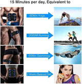 Best Abs Stimulator - Rechargeable EMS Abdominal Muscle Stimulator ABS Trainer Toner Fitness Belt Personal Care - Tophatter Daily Deals
