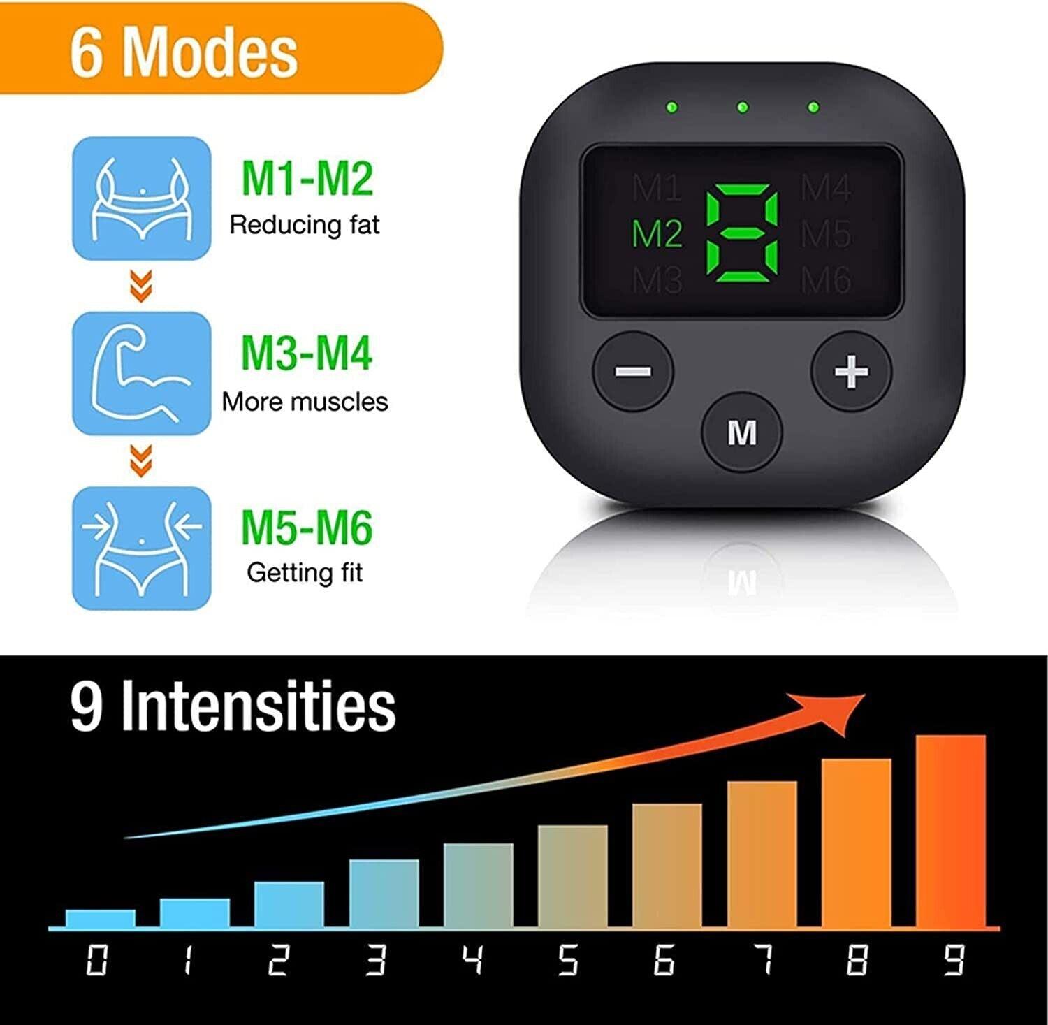 Best Abs Stimulator - Rechargeable EMS Abdominal Muscle Stimulator ABS Trainer Toner Fitness Belt Personal Care - Tophatter Daily Deals