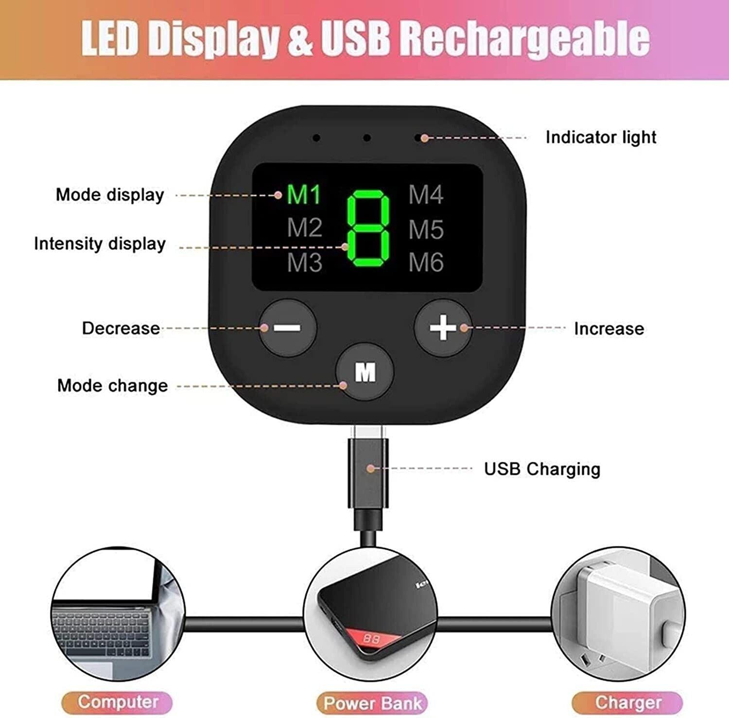 Best Abs Stimulator - Rechargeable EMS Abdominal Muscle Stimulator ABS Trainer Toner Fitness Belt Personal Care - Tophatter Daily Deals