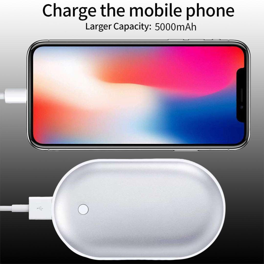 Electronic Hand Warmers UK - 2X Rechargeable Hand Warmers USB Power Bank Electric Pocket Heater Warmer Apparel & Accessories - Tophatter Daily Deals