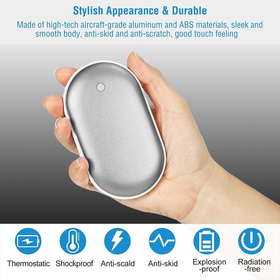 Electronic Hand Warmers UK - 2X Rechargeable Hand Warmers USB Power Bank Electric Pocket Heater Warmer Apparel & Accessories - Tophatter Daily Deals