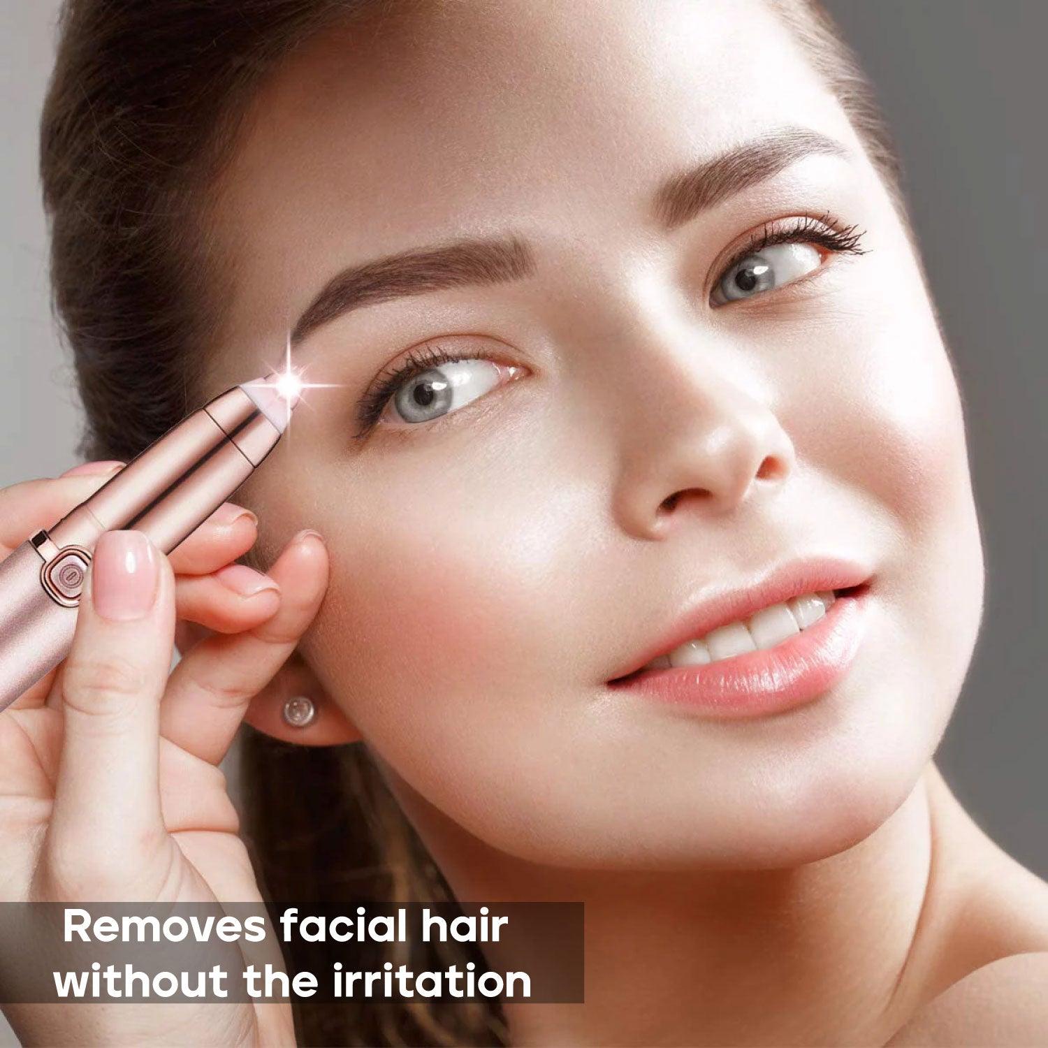 Eyebrow Trimmer for Women - Rechargeable Facial Hair Remover Face Hair Trimmer Eyebrow Razor Portable Mini Epilator Health & Beauty - Tophatter Daily Deals