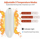 Electric Hot Rechargeable Hand Warmers - Reusable USB Hand Warmer 10000mAh Electric Portable Pocket Hand Warmers Double-sided Heat Health & Beauty - Tophatter Daily Deals