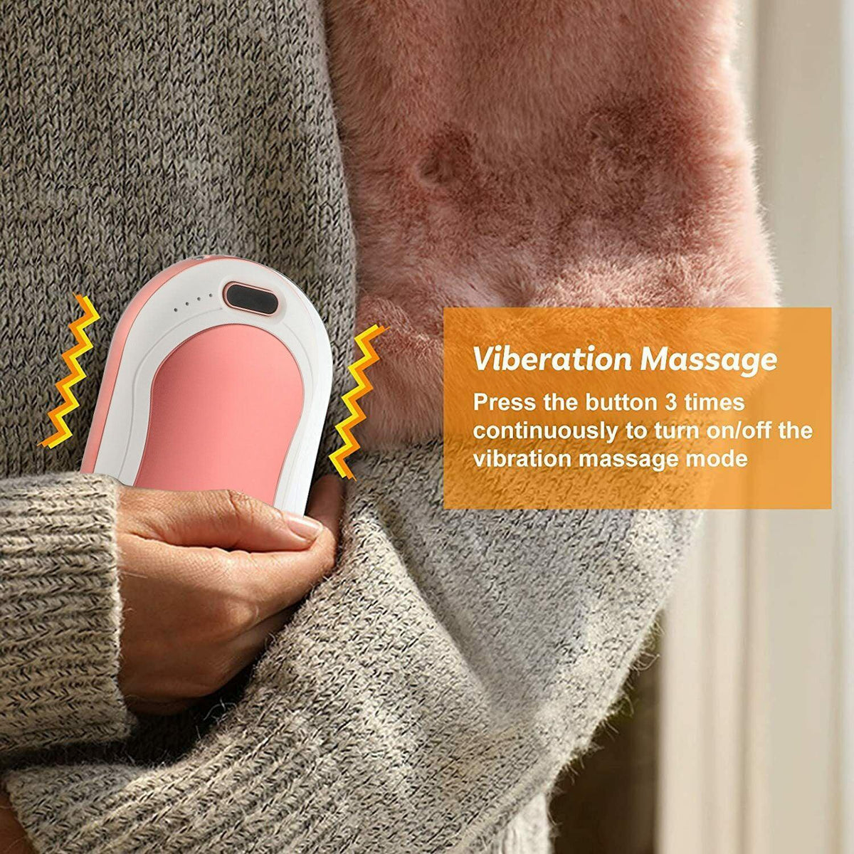 Electric Hot Rechargeable Hand Warmers - Reusable USB Hand Warmer 10000mAh Electric Portable Pocket Hand Warmers Double-sided Heat Health & Beauty - Tophatter Daily Deals