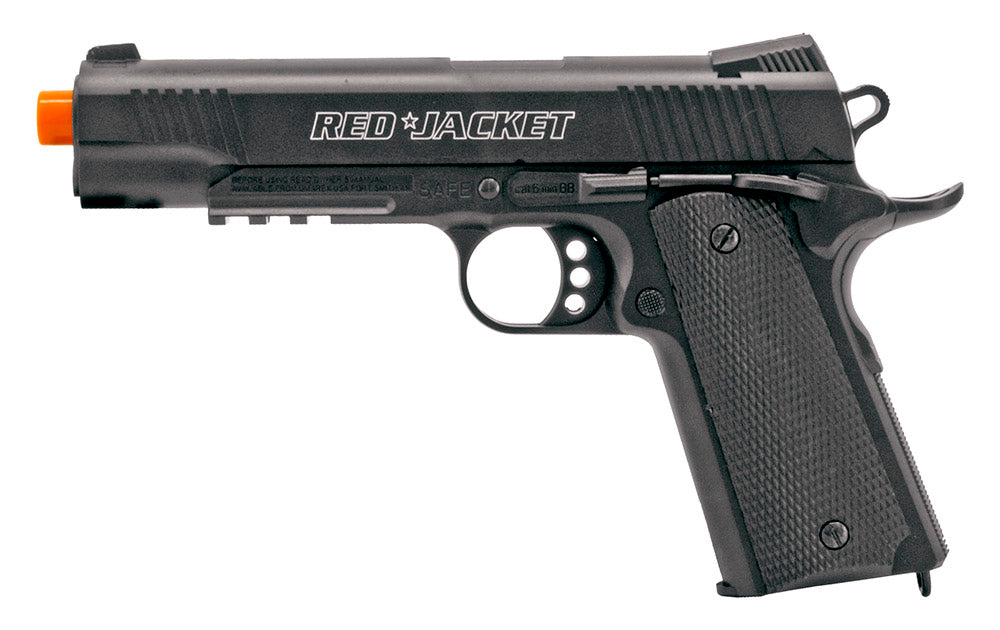 RED JACKET Airsoft Electric UZI and Spring 1911 Handgun Set Airsoft-AEGplastic - Tophatter Daily Deals
