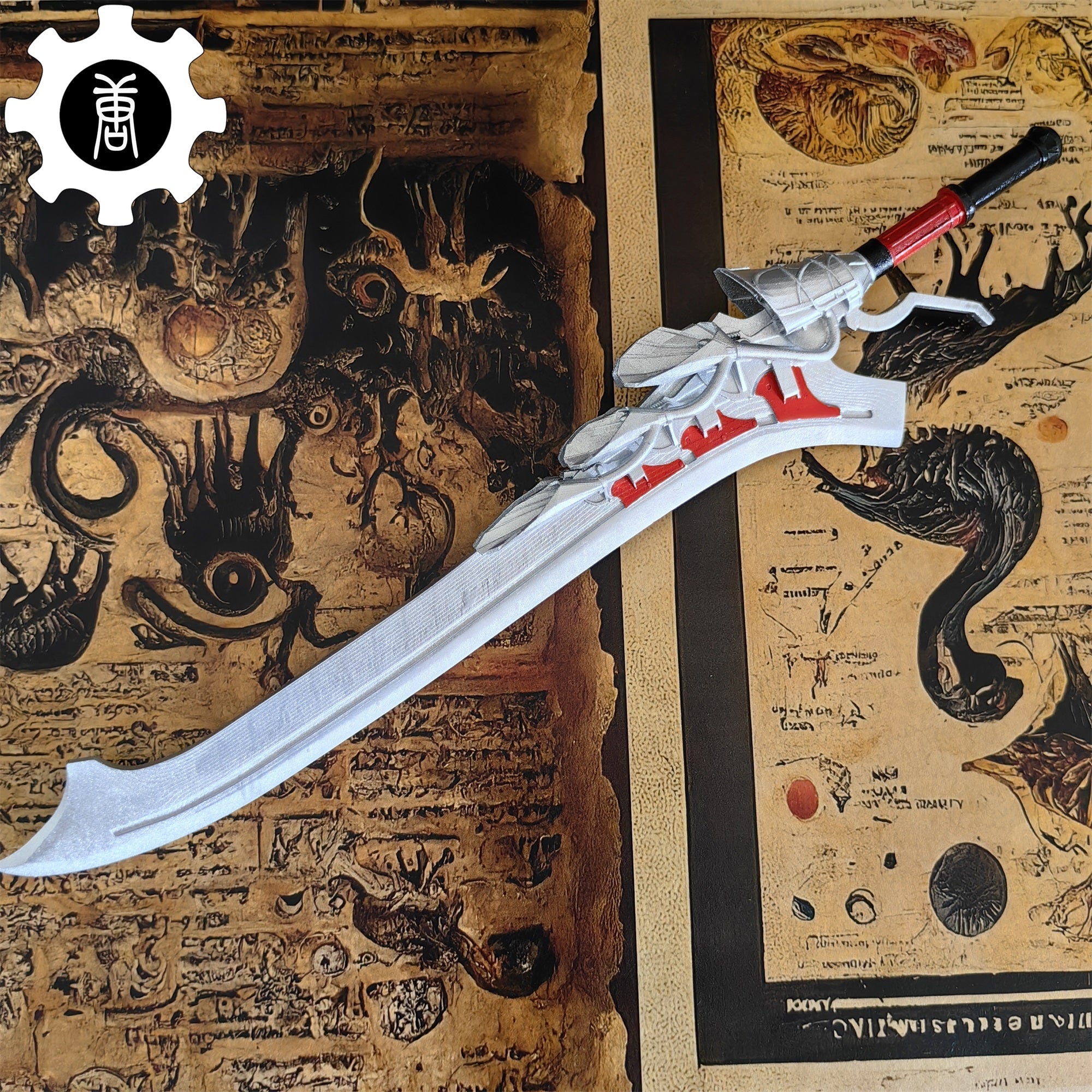 3D Printed 1: 6 Scale Nero Red Queen Sword DMC Display Prop - Tophatter Daily Deals