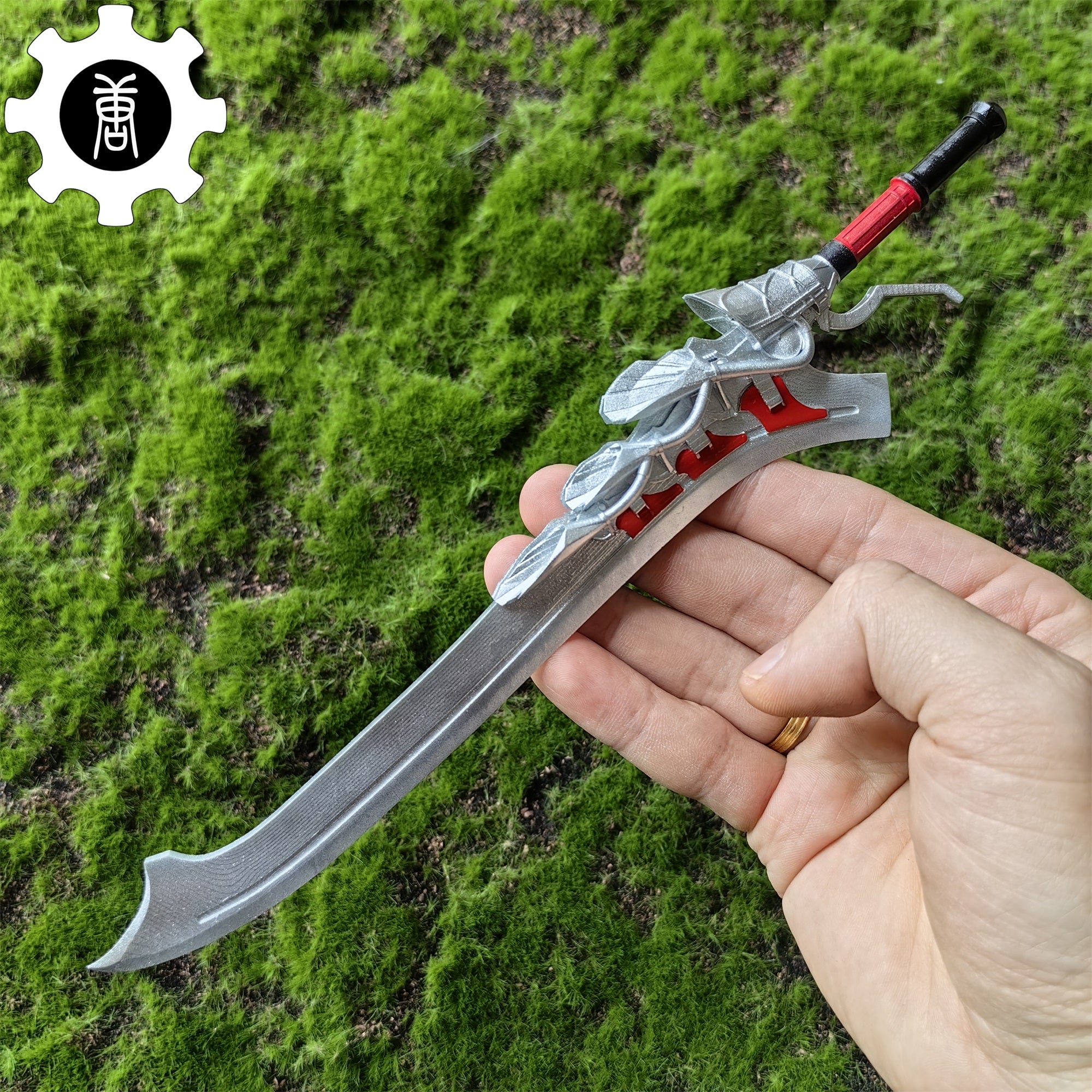 3D Printed 1: 6 Scale Nero Red Queen Sword DMC Display Prop - Tophatter Daily Deals